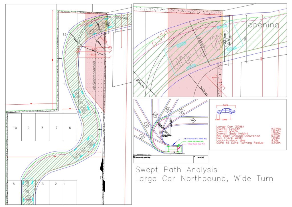 Swept Path Analysis for Driveway design