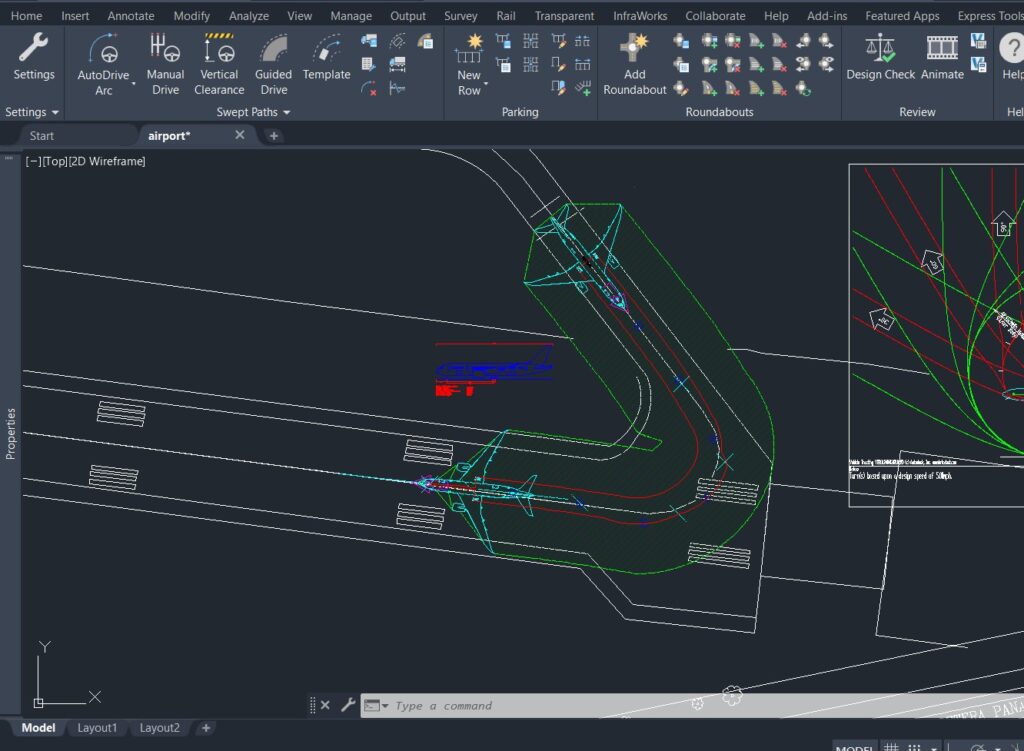 Airplane Swept Path Analysis